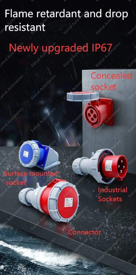 4 pole 125A exposed socket